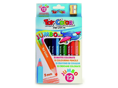 Toy Color Ξυλομπογιές Χοντρές 12 Χρωμάτων