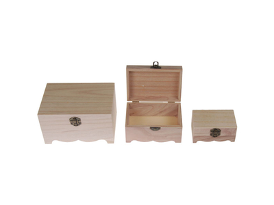 Κουτιά ξύλινα σετ 3 τεμαχίων