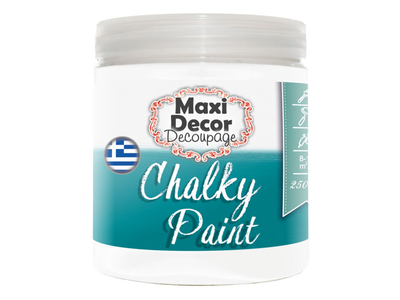 Maxi-Decor-Χρώμα-Κιμωλίας-Chalky-250ml-λευκό