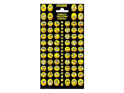 Αυτοκόλλητα Crazy Yellow Faces SD100313
