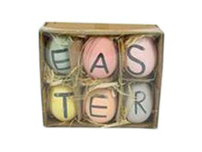 Διακοσμητικό Easter με 6 Αβγά σε Κουτί