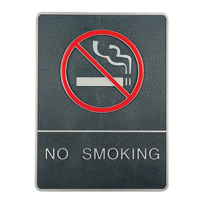 Πινακίδα Σήμανσης Απαγορεύεται το Κάπνισμα Ασημί