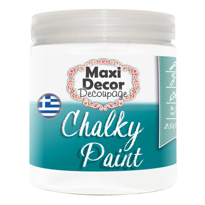 Maxi-Decor-Χρώμα-Κιμωλίας-Chalky-250ml-λευκό