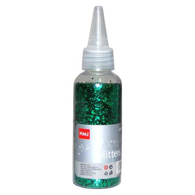 Glitter Σκόνη 1-64 σε Μπουκάλι 40γρ πρασινο