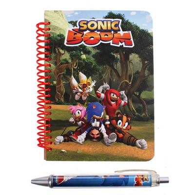 Σετ Σημειωματάριο & Στυλό Sonic Boom (2 Σχέδια)