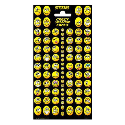 Αυτοκόλλητα Crazy Yellow Faces SD100313