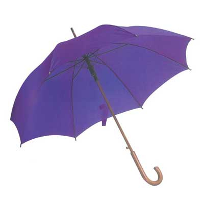 Ομπρέλα Αυτόματη με Ξύλινη Λαβή Ø105εκ ΜΩΒ
