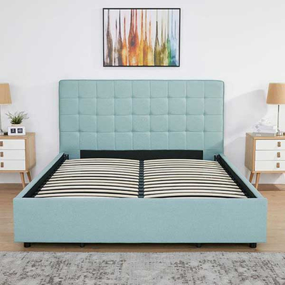 Κρεβάτι Διπλό με Αποθηκευτικό Χώρο Soho Γαλάζιο